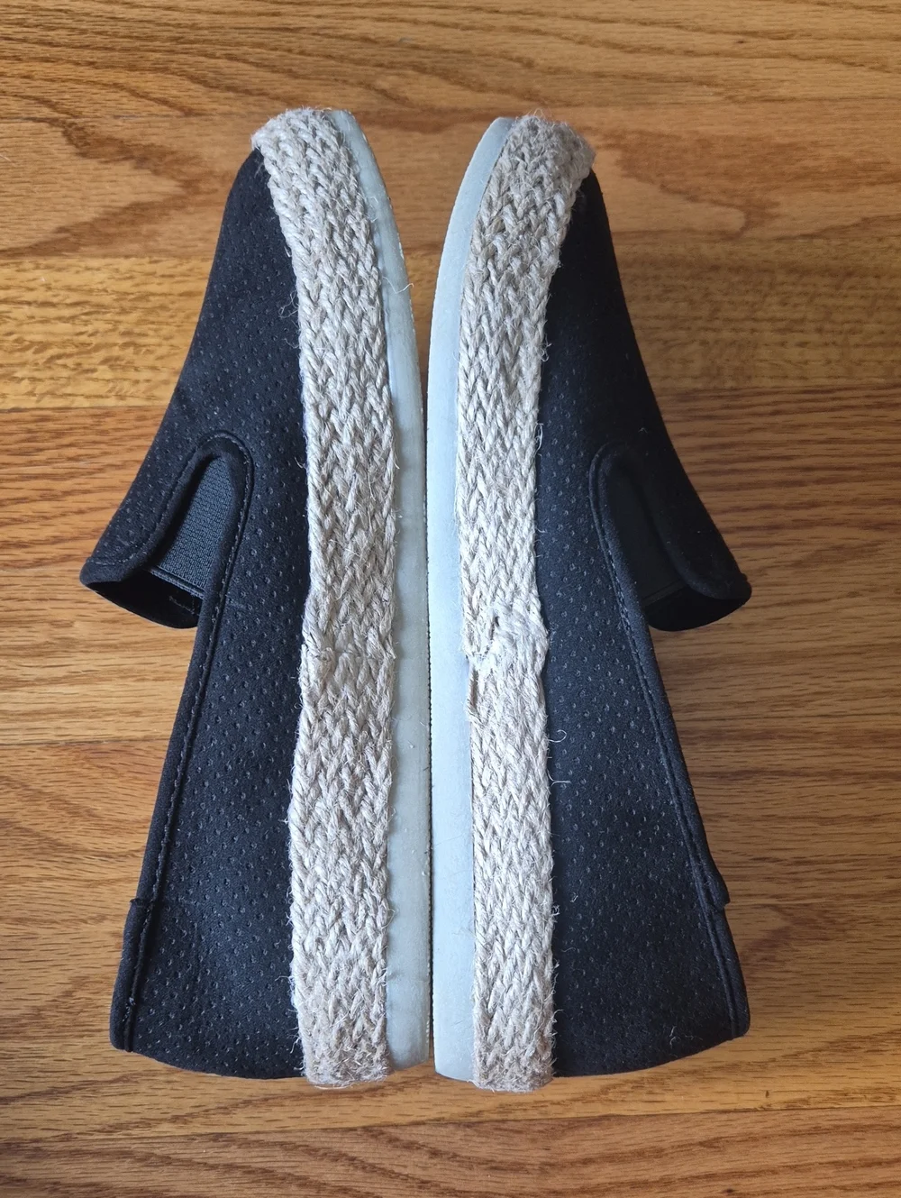 NWOT Esprit Women’s Black Slip-On Espadrille Sneakers, size 7,5 NWOB NWOT